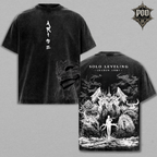 Solo Leveling Monarch of Shadows Acid Wash Tee