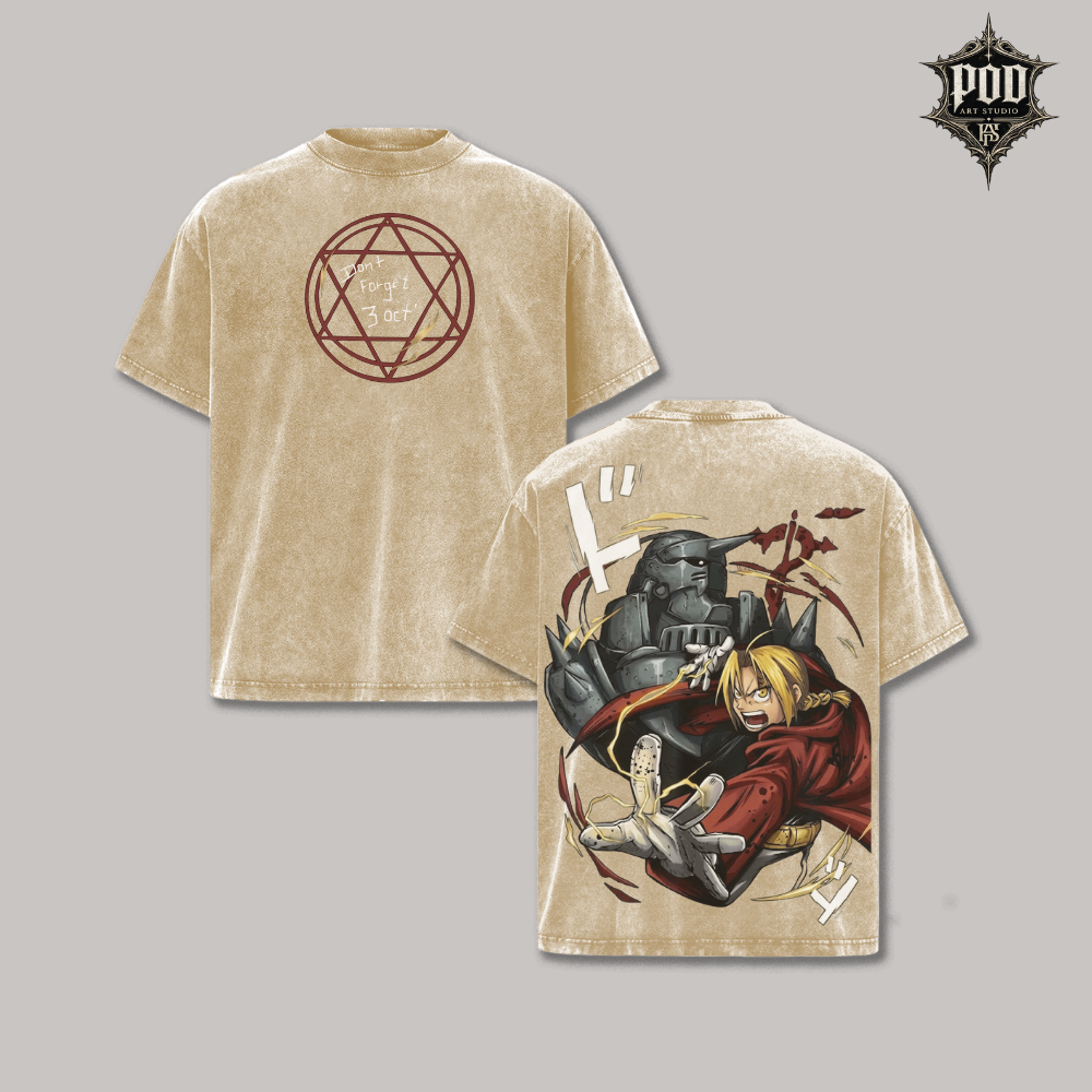 Edward Alchemy Fullmetal Alchemist Vintage Tee