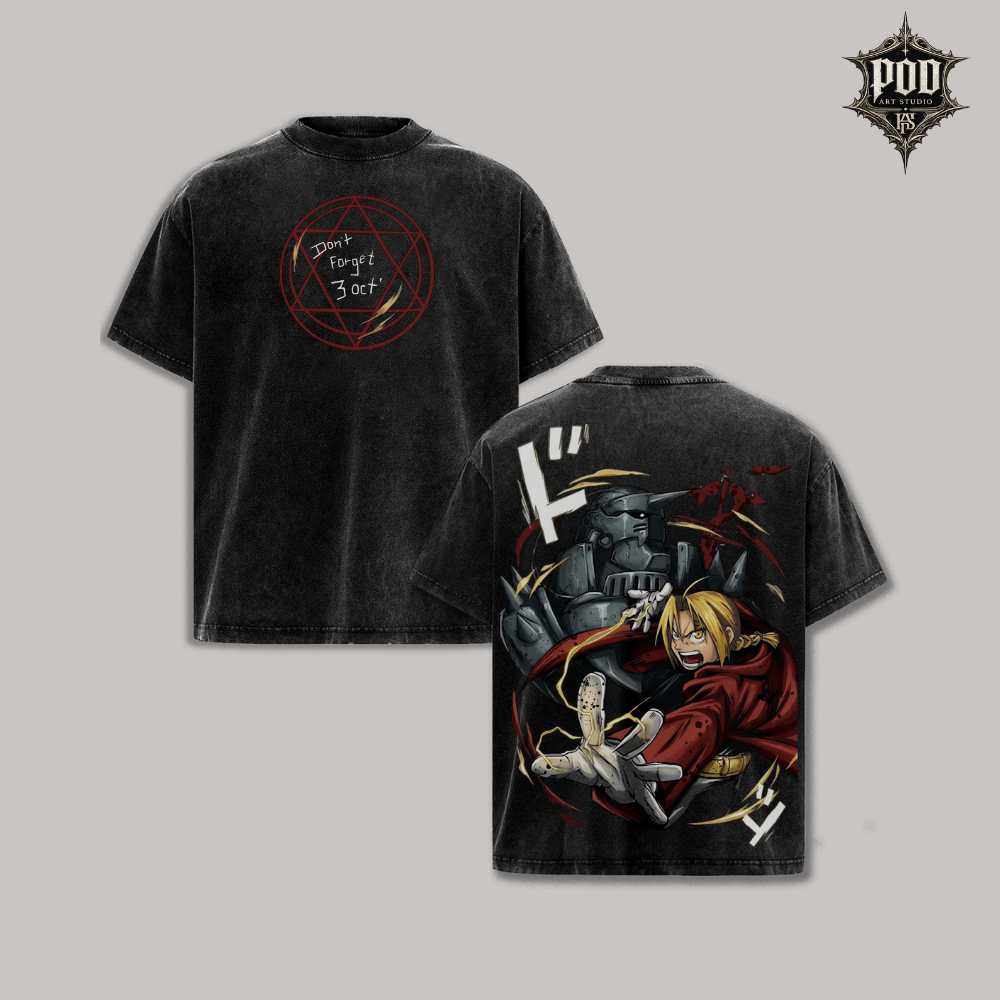Edward Alchemy Fullmetal Alchemist Vintage Tee