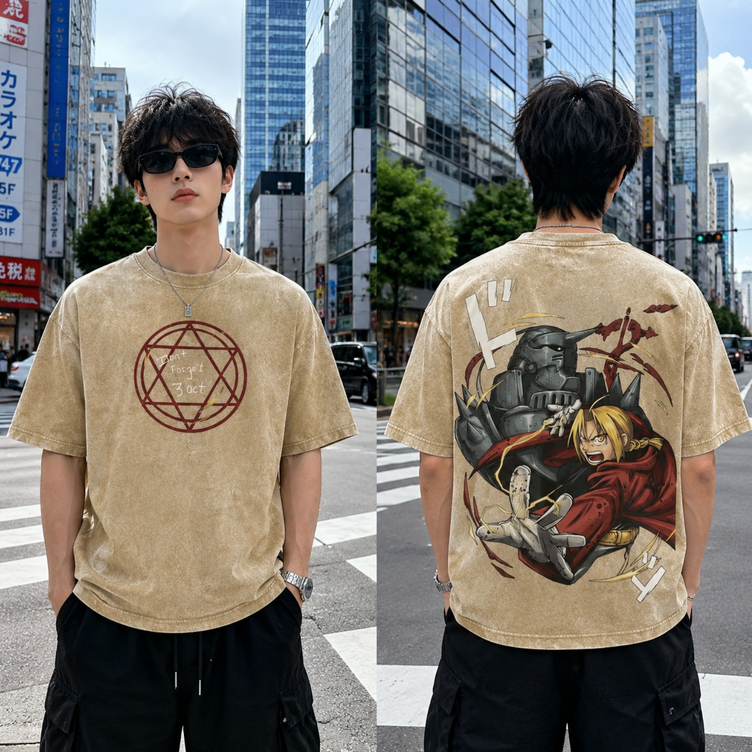 Edward Alchemy Fullmetal Alchemist Vintage Tee