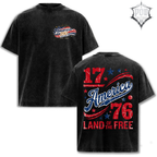 America 250 Vintage Washed Oversized Tee 🇺🇸 Patriotic USA Streetwear Shirt • Retro Americana Graphic Tee • Freedom Vintage Fashion