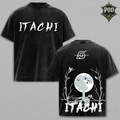 Itachi Uchiha Vintage Acid Wash Anime T-Shirt - Oversized Streetwear