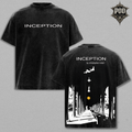 Inception Christopher Nolan Movie Vintage Tee - Heavyweight Acid Wash Oversized T-Shirt