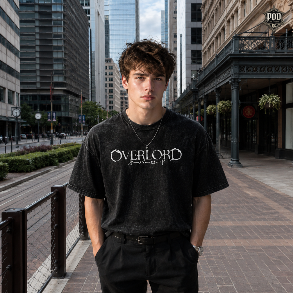 Ainz Ooal Gown Sorcerer King Overlord Washed Tee