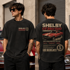 Shelby GT350/500 Vintage Muscle Car Washed T-Shirt – 1970 Performance Edition Graphic Tee