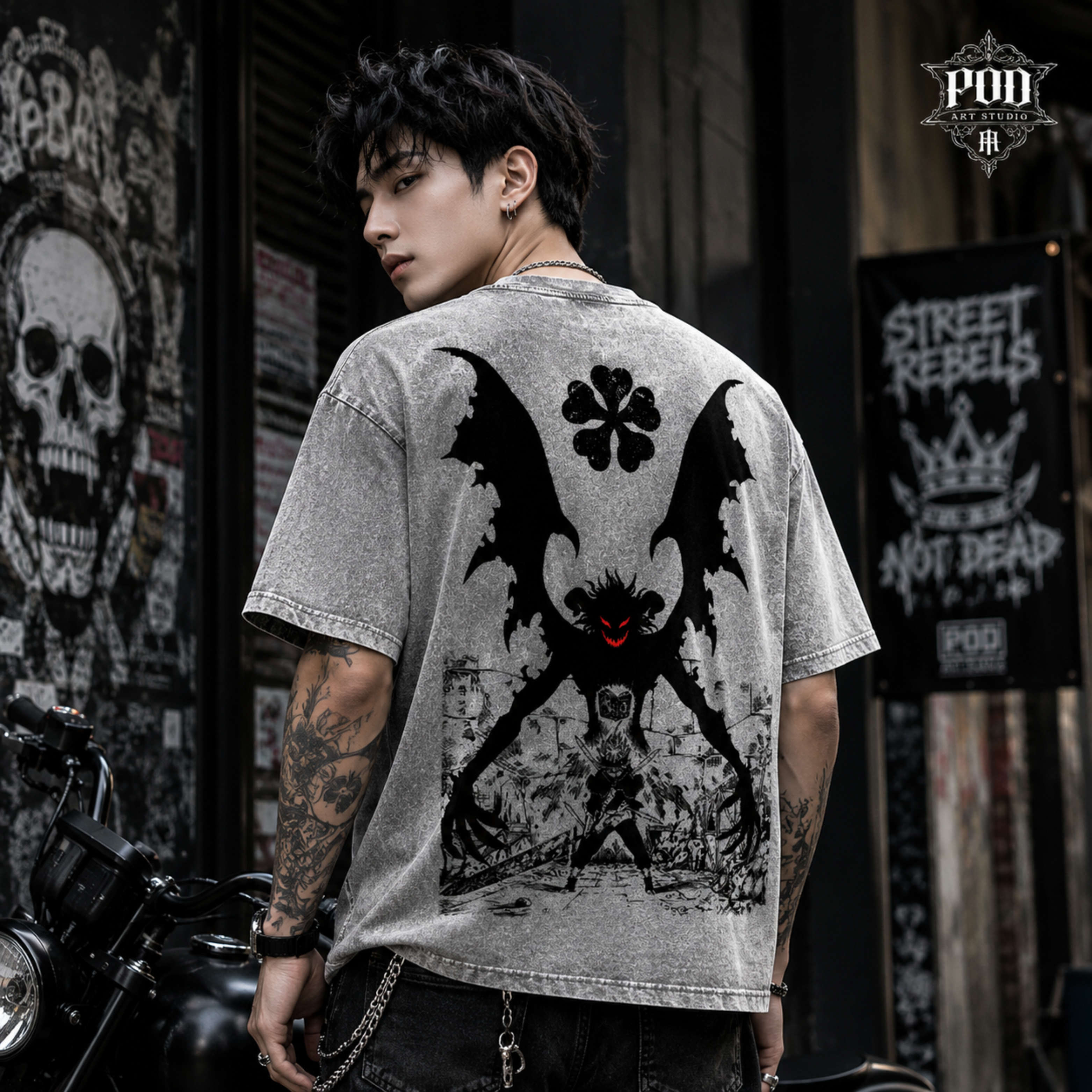 Devil Union Asta Washed Graphic Tee