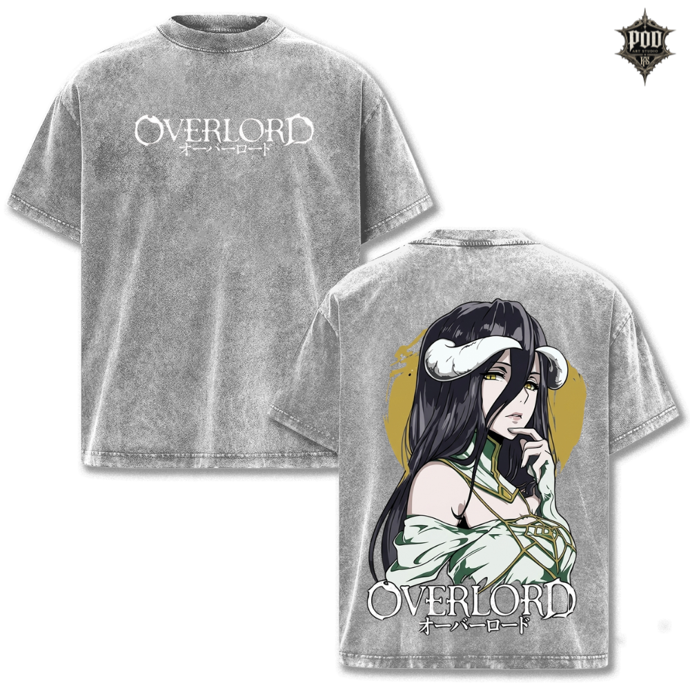 Ainz Ooal Gown Sorcerer King Overlord Washed Tee