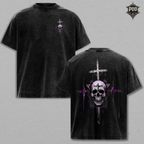 Sacred Skull Vintage Washed Oversized Tee