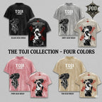 The Toji Collection: Oversized Anime Graphic T-Shirt (Acid Wash Finish)