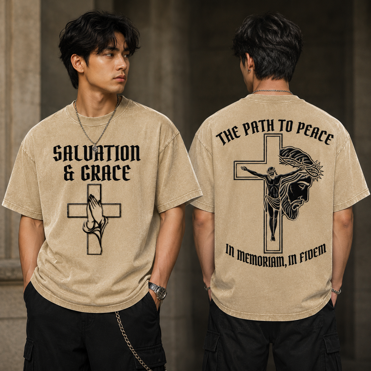 Salvation & Grace Christian Vintage Graphic Tee