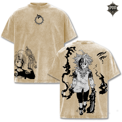 Meliodas Dark Power Seven Deadly Sins Vintage Tee