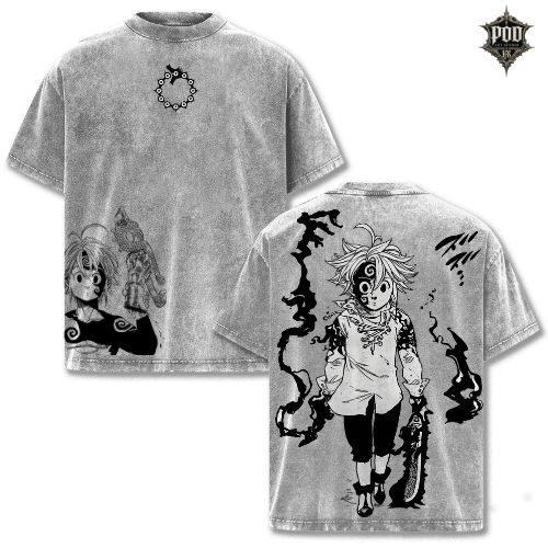Meliodas Dark Power Seven Deadly Sins Vintage Tee