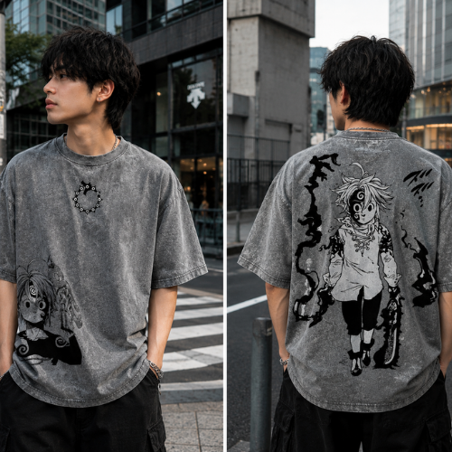 Meliodas Dark Power Seven Deadly Sins Vintage Tee