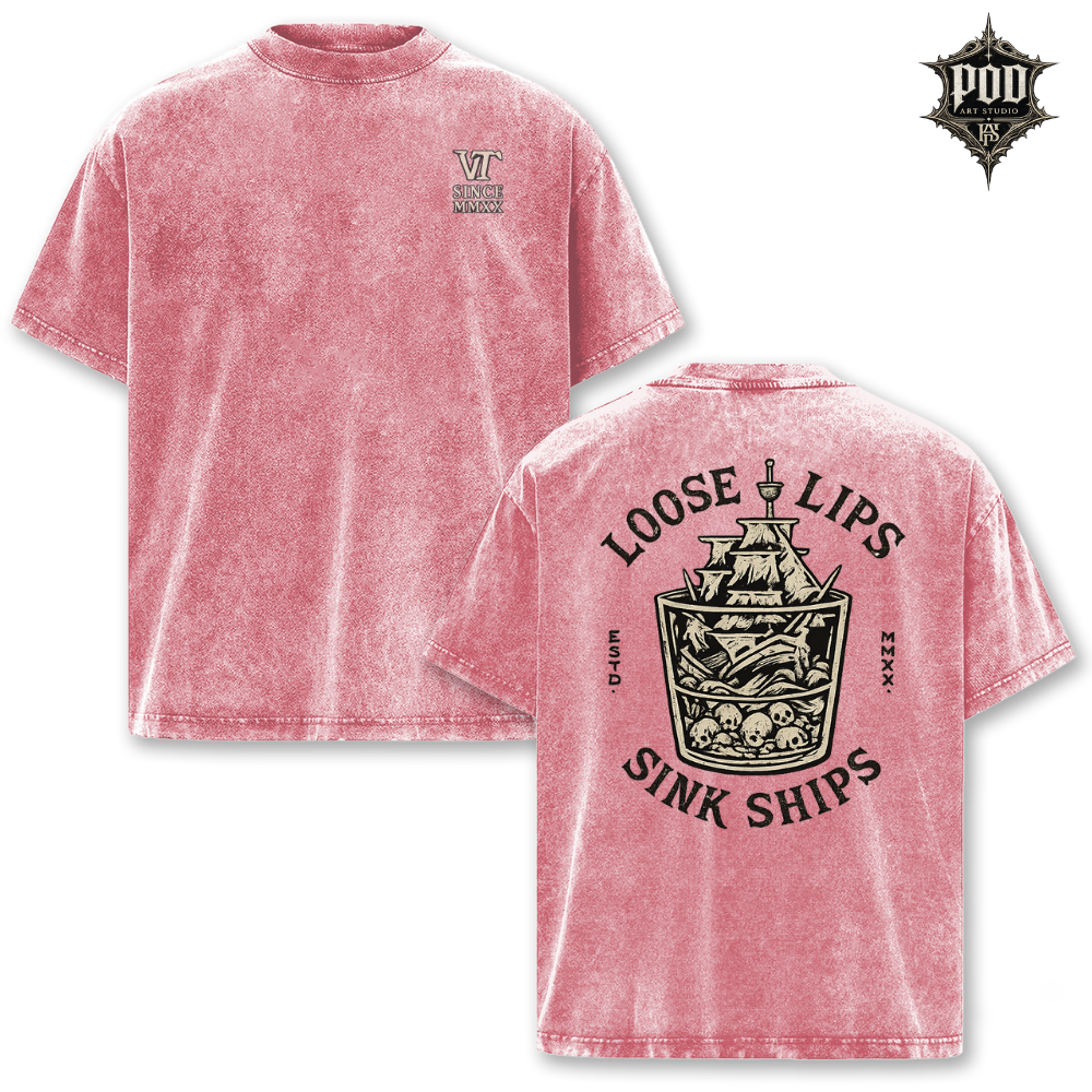 Loose Lips Dark Voyage Vintage Tee