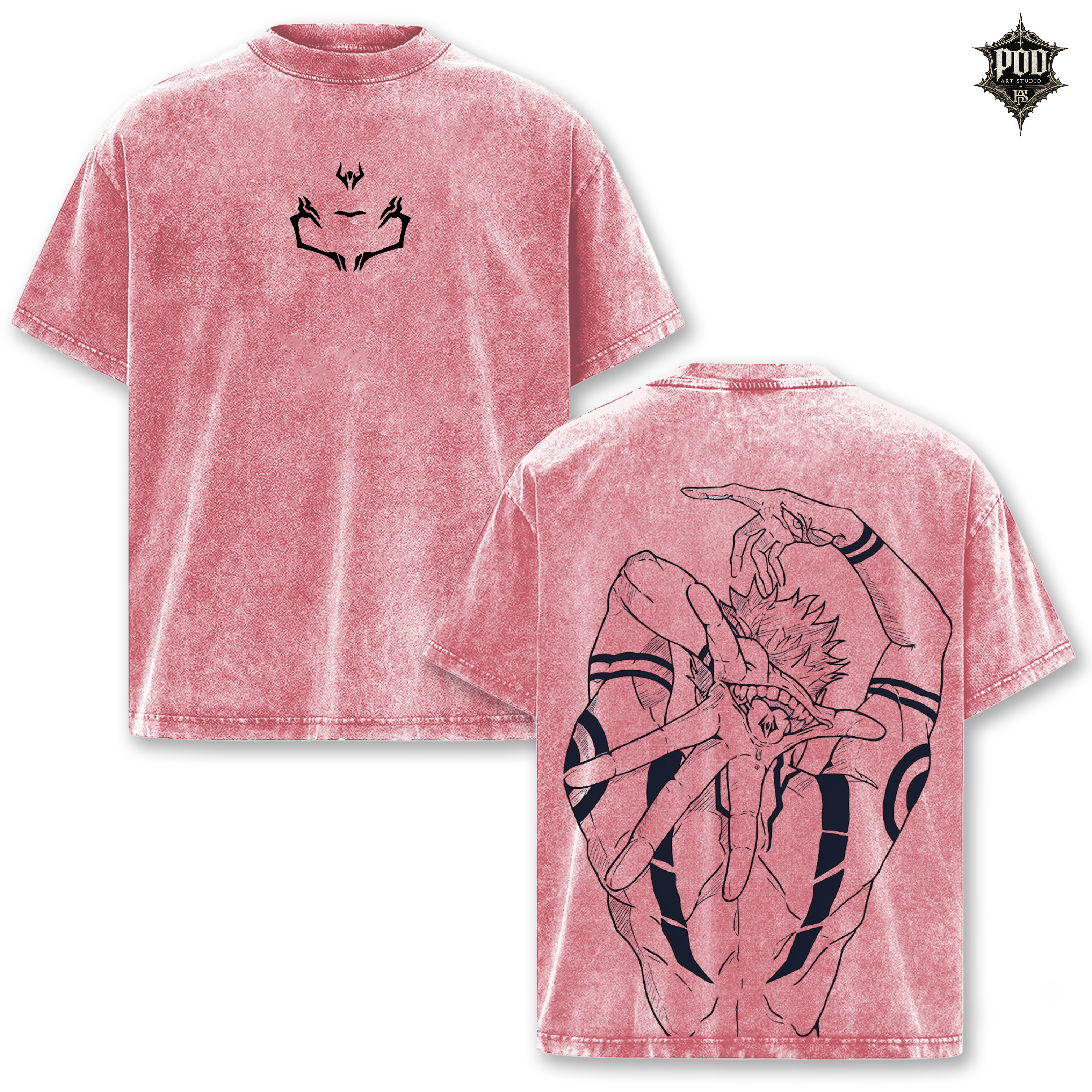 Ryomen Sukuna King of Curses Jujutsu Kaisen Vintage Tee