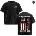 America 250 One Nation Under God Patriotic Vintage Tee