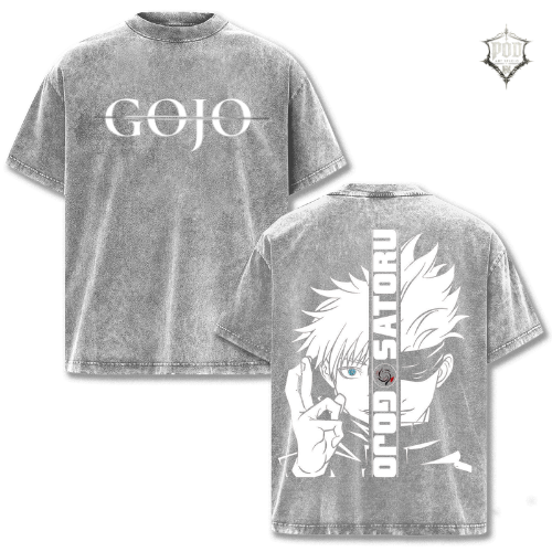Gojo Infinity Jujutsu Kaisen Washed Tee