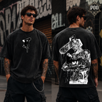 Pochita Manga Sketch Chainsaw Man Vintage Oversized Tee