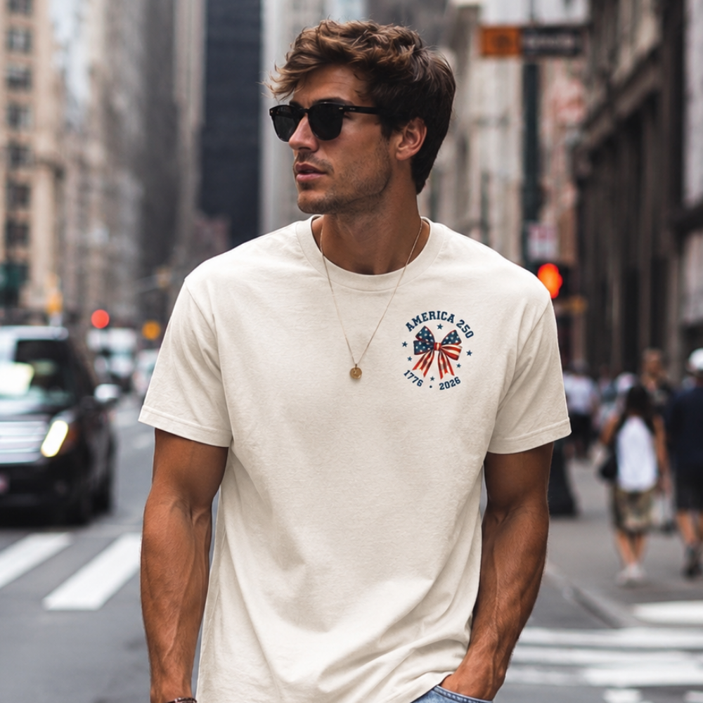 America 250 Patriotic Bow America 250 Vintage Tee