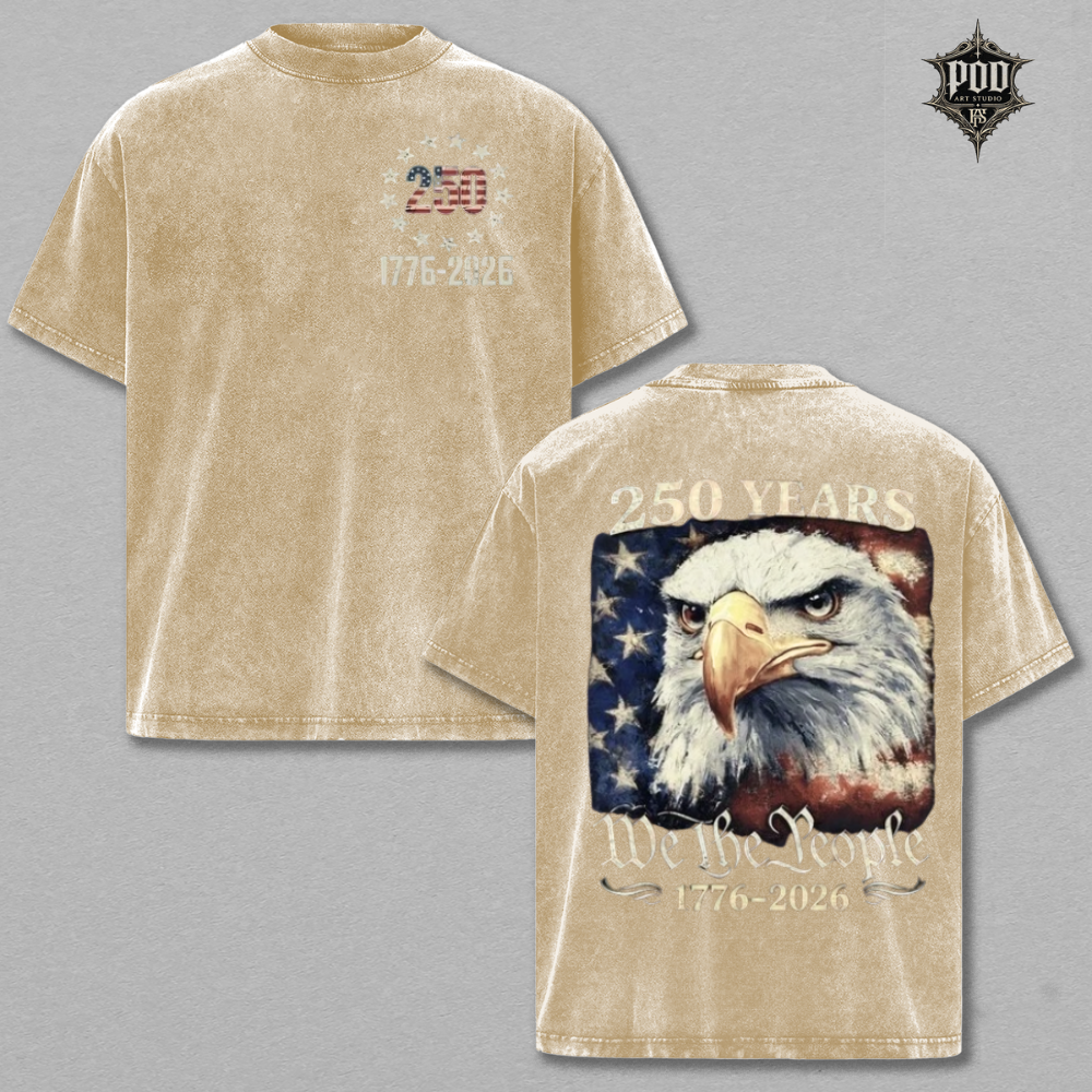 American German Heritage Celebration Vintage Streetwear Tee