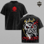 Overlord Skull King Vintage Washed Oversized T-Shirt