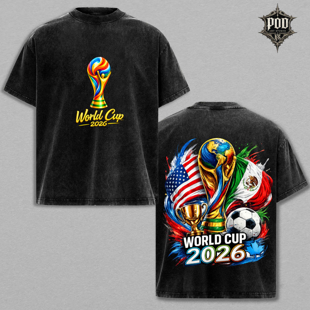 World Cup 2026 Vintage Soccer Graphic T-Shirt