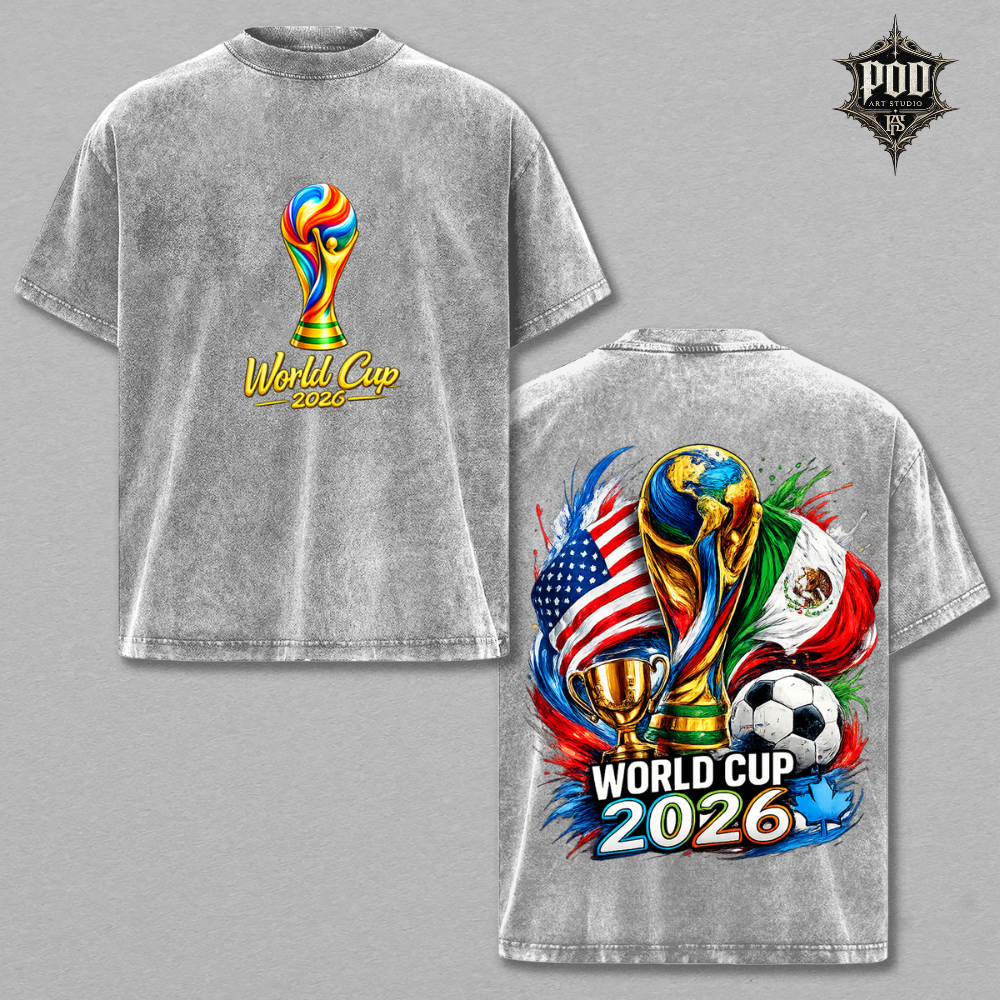 World Cup 2026 Vintage Soccer Graphic T-Shirt