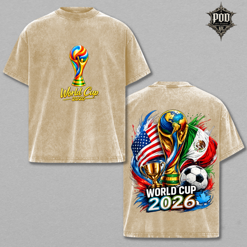 World Cup 2026 Vintage Soccer Graphic T-Shirt