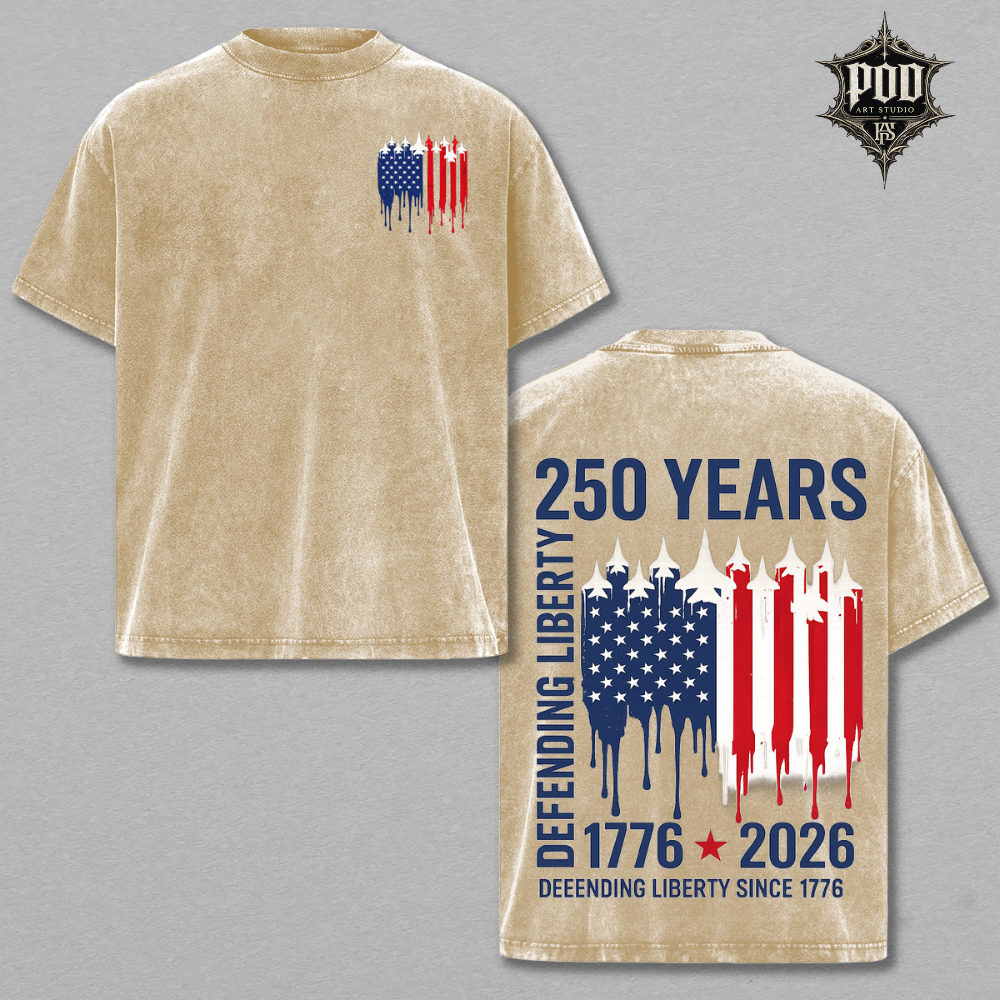 USA 250th Anniversary Eagle Heritage Vintage Tee