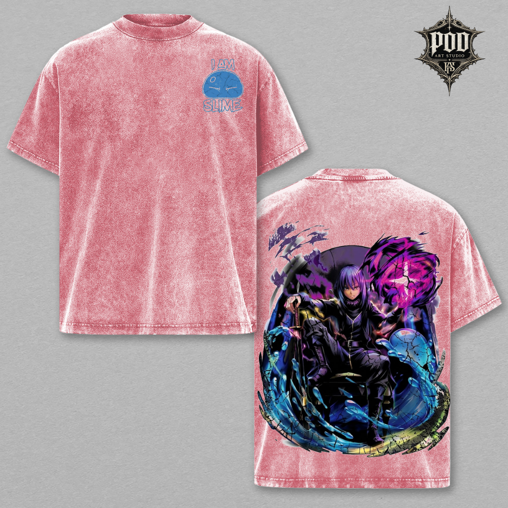 Rimuru Tempest Anime Vintage Washed Oversized T-Shirt