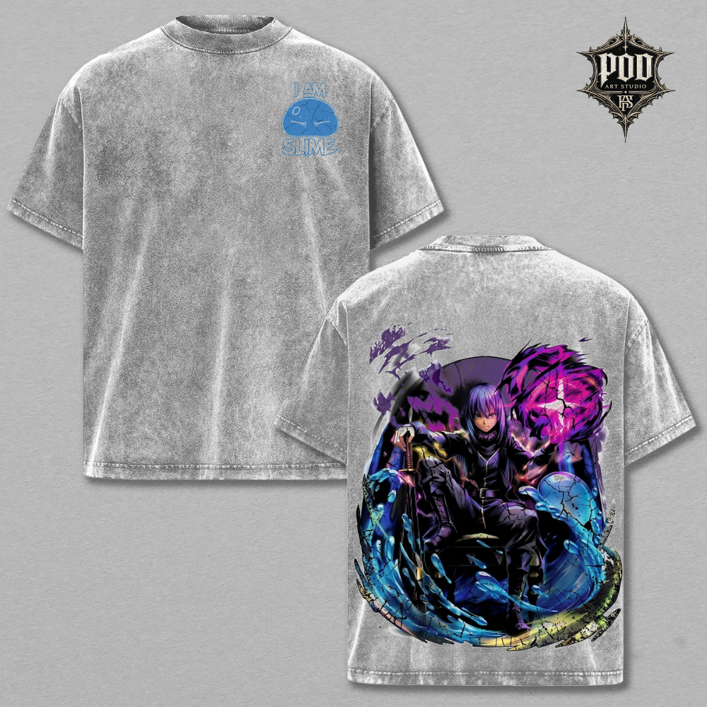 Rimuru Tempest Anime Vintage Washed Oversized T-Shirt