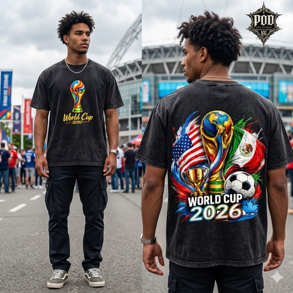 World Cup 2026 Vintage Soccer Graphic T-Shirt
