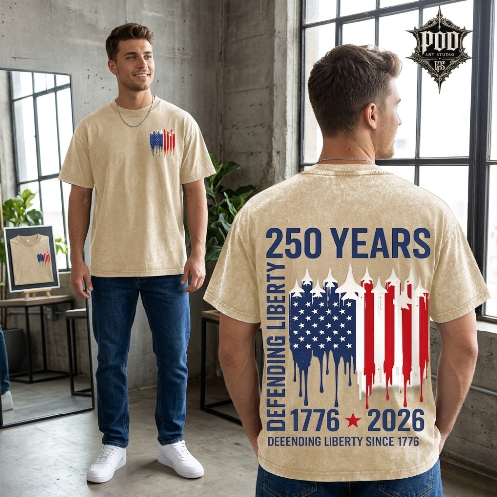 USA 250th Anniversary Eagle Heritage Vintage Tee
