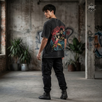 Rise of the Twin Dragon Warriors Vintage Graphic T-Shirt