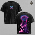 Cursed Rivals Anime Vintage Washed Oversized T-Shirt