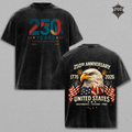 Patriotic American Heritage 250 Years Acid Wash T-Shirt