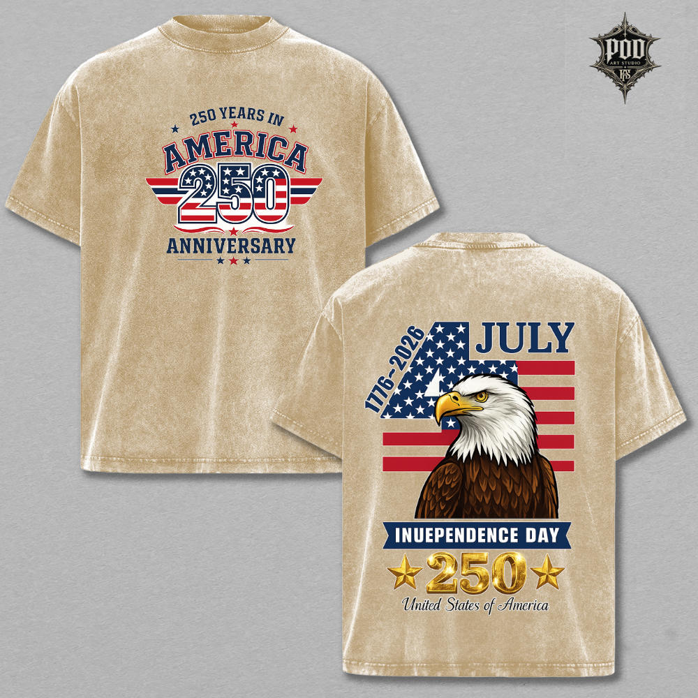 American Freedom 250th Celebration Streetwear T-Shirt