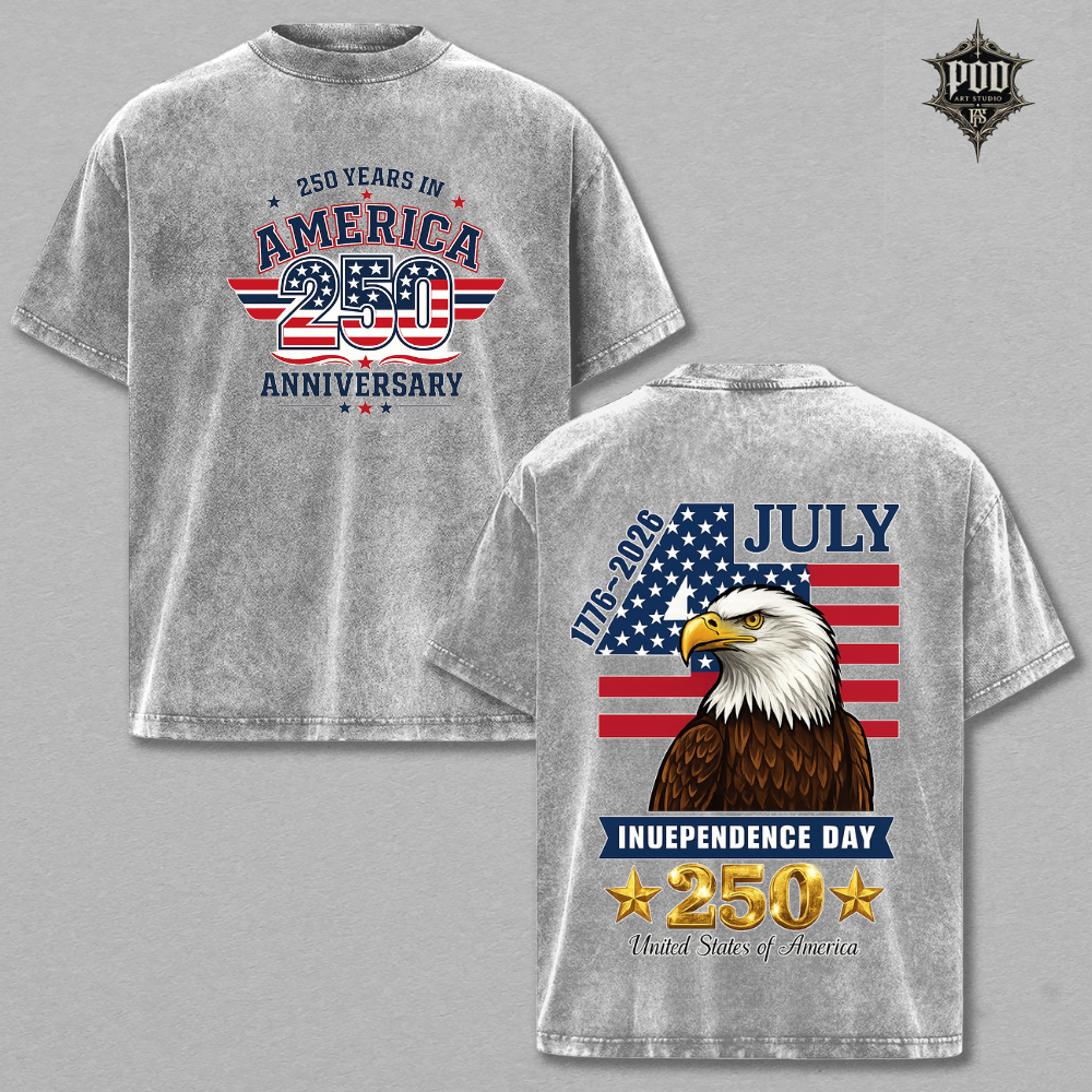 American Freedom 250th Celebration Streetwear T-Shirt