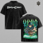 Yuno Black Clover Vintage Washed Oversized T-Shirt