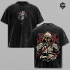 Phantom Chains Anime Vintage Washed Oversized T-Shirt