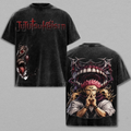 Jujutsu Kaisen Sukuna Vintage Graphic Tee - Malevolent Shrine Oversized T-Shirt
