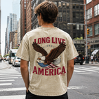 USA Eagle Freedom Washed Oversized Tee