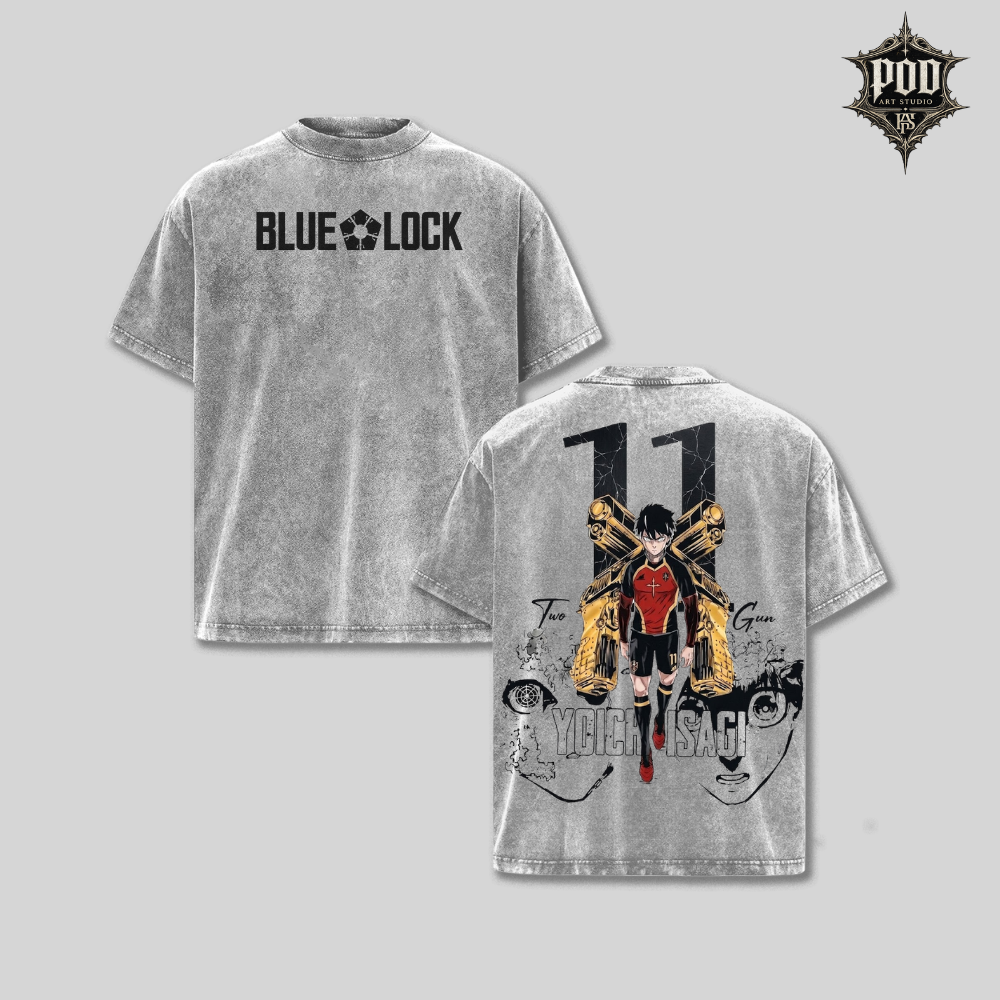 Isagi Ego Vision Blue Lock Washed Tee