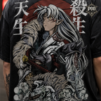 Sesshomaru Oversized Anime Graphic T-Shirt – Inuyasha Streetwear Tee