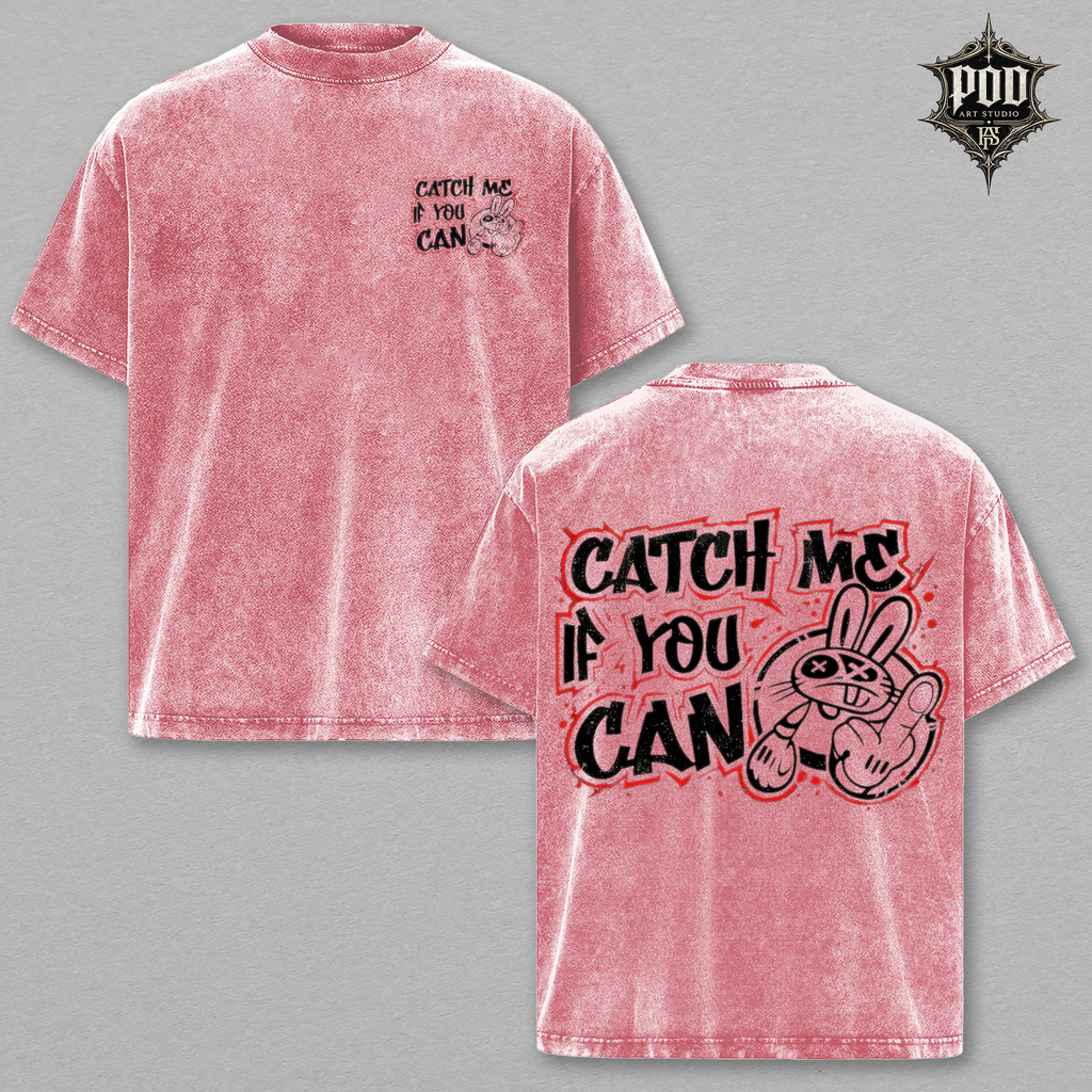 Catch Me If You Can Oversized Graphic Tee