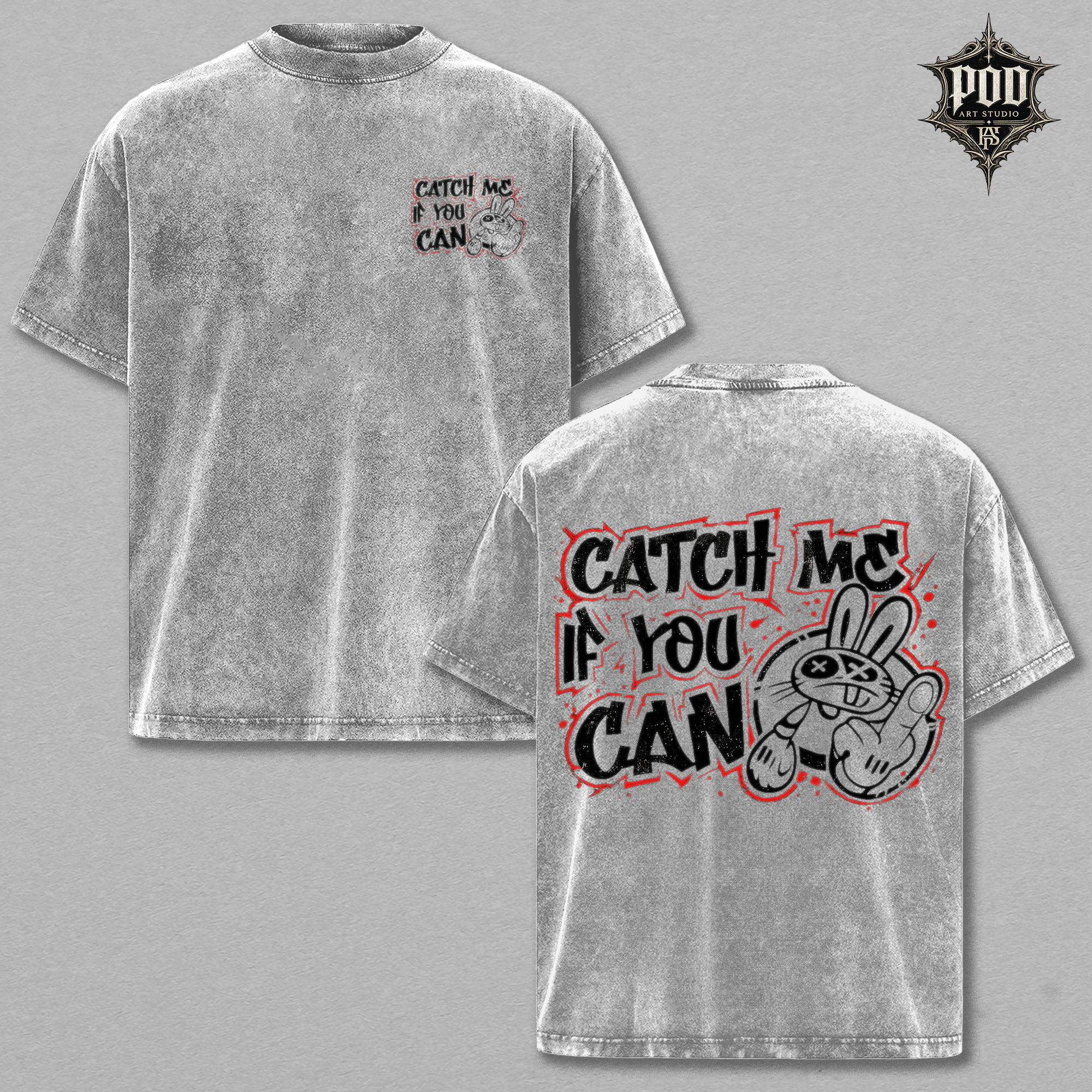 Catch Me If You Can Oversized Graphic Tee