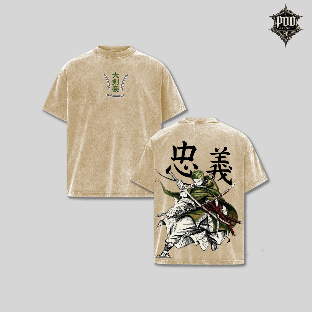 Zoro Three Sword One Piece Vintage Tee