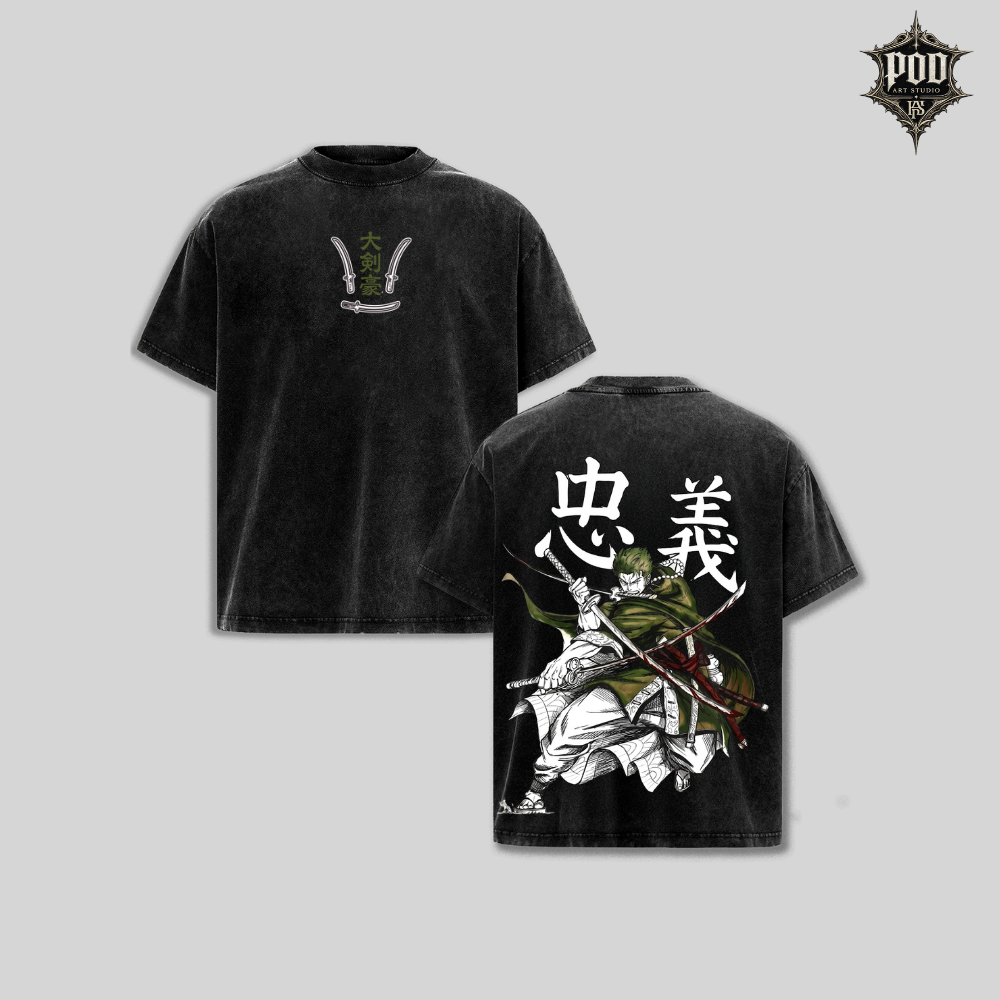 Zoro Three Sword One Piece Vintage Tee