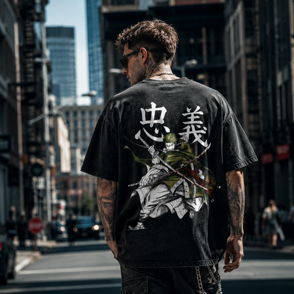 Zoro Three Sword One Piece Vintage Tee
