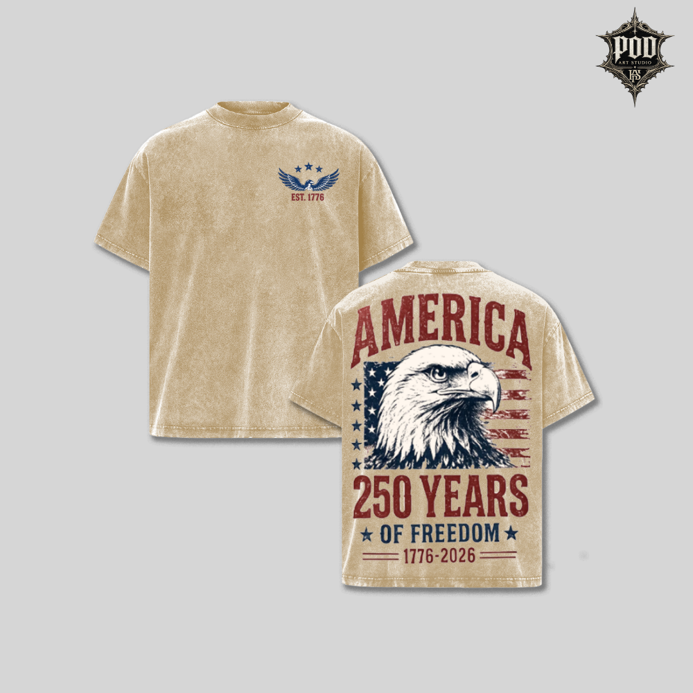 Born Free 250 America Vintage Tee
